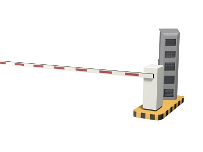 Lift rod for automatic toll gate 3d model