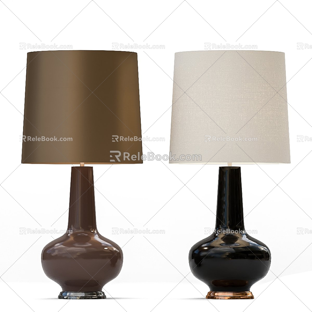 Modern table lamp 3d model