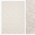 Soft Beige Square Carpet Fluffy Texture for Living Room Bedroom Home Decor
