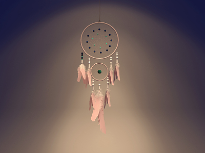 Modern Chandelier Dream Catcher Indian Maiden Heart Room Decoration Hanging Bell model