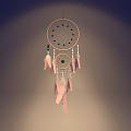 Modern Chandelier Dream Catcher Indian Maiden Heart Room Decoration Hanging Bell 3d model