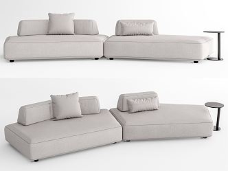 Modern Multiplayer Sofa Poliform Multiplayer Sofa Shaped Sofa 3d model