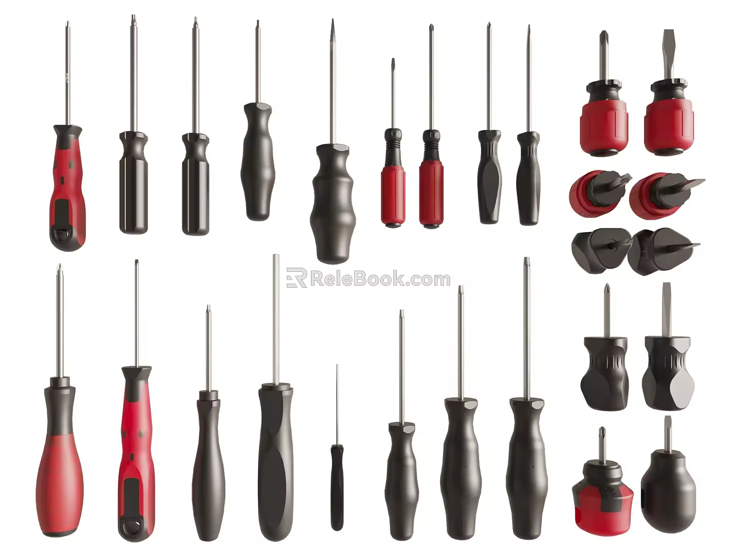 Screwdriver screwdriver hardware tool repair tool Phillips screwdriver flat screwdriver 3d model