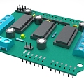 Industrial Control Circuit Board PCB 1111 3d model