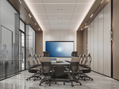 Light Luxury Simple Meeting Room model