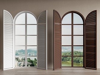 modern blinds windows floor to ceiling windows doors and windows casement window 3d model