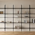 Bookshelf Full Wall Bookshelf Storage Rack Bookcase Bookshelf 3d model