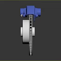High Quality Automotive Brake Parts Blue Caliper And Silver Disc For Vehicle Performance