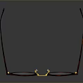 Stylish Red Round Eyeglasses With Sleek Frame And Black Temple Design
