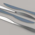 Stainless Steel Tableware Set with Shiny Smooth Surface Spoon for Home Dining Use