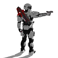 Modern Robot Virtual Character Chief 3d model