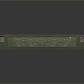 Vintage Green Train Carriage Model With Multiple Windows And Red Wheels