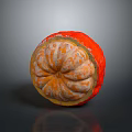 Fresh Sliced Orange Fruit With Juicy Pulp And Vibrant Peel Texture