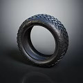 Durable Automotive Tire with Detailed Tread Design as Essential Car Component