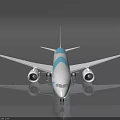 China Southern Airlines Blue And White Passenger Aircraft With Phoenix Design Exterior