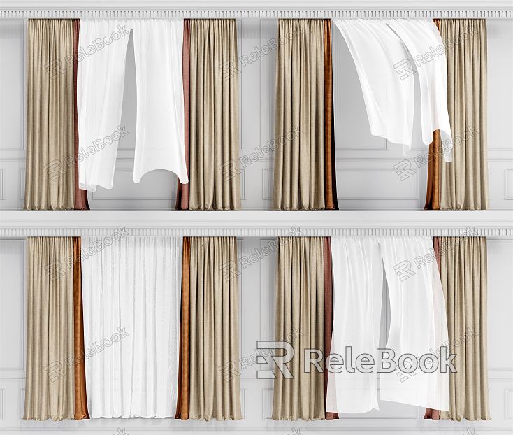 Modern Curtain Curtain Fabric Curtain model