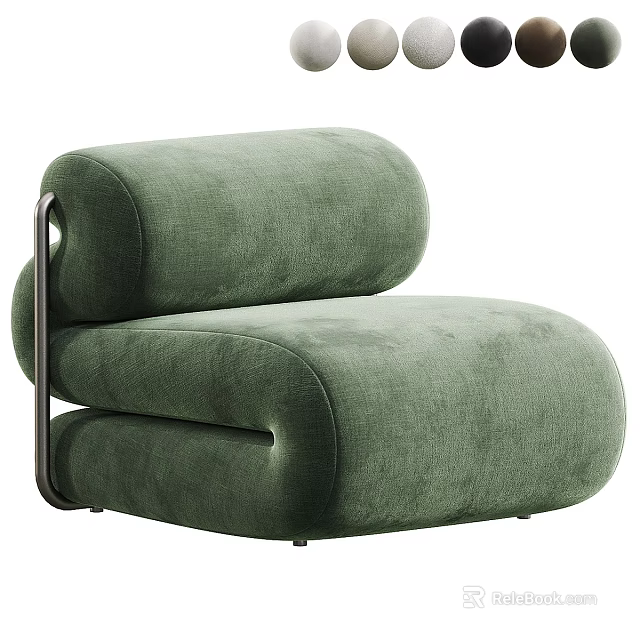 Modern Green Velvet Sofa Coffee Table Set With Curved Design and Metal Frame 3d model 