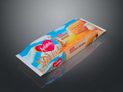 Mayfair Whole Wheat Bread Fresh Loaf Packaged With Wheat Design And Quality 3d model