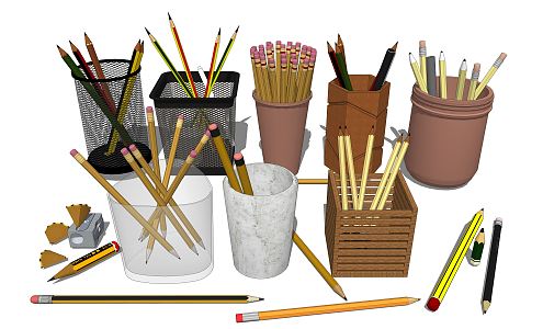 Modern Pencil 3d model