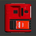 Banco24horas Red Electronic Appliance Self Service Terminal With Compact Design And Interface