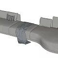 Modern Multiplayer Sofa 3d model