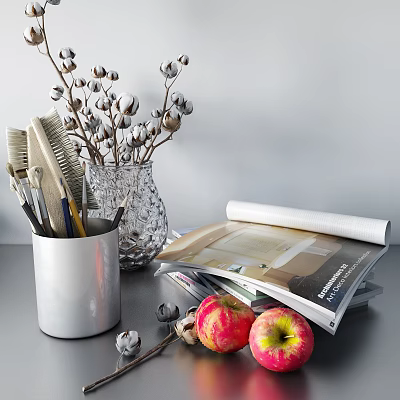 Modern ornaments combination decorations 3d model