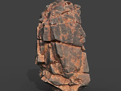 Natural Wooden Stone Featuring Rough Surface Texture For Interior Decorative Design 3d model