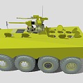 armored combat vehicle 3d model