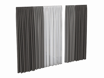 Modern Curtains 3d model