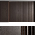 Wooden wall panel 3d model