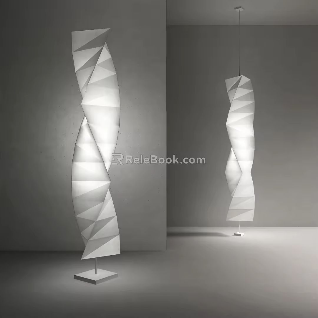 Modern floor lamp 3d model