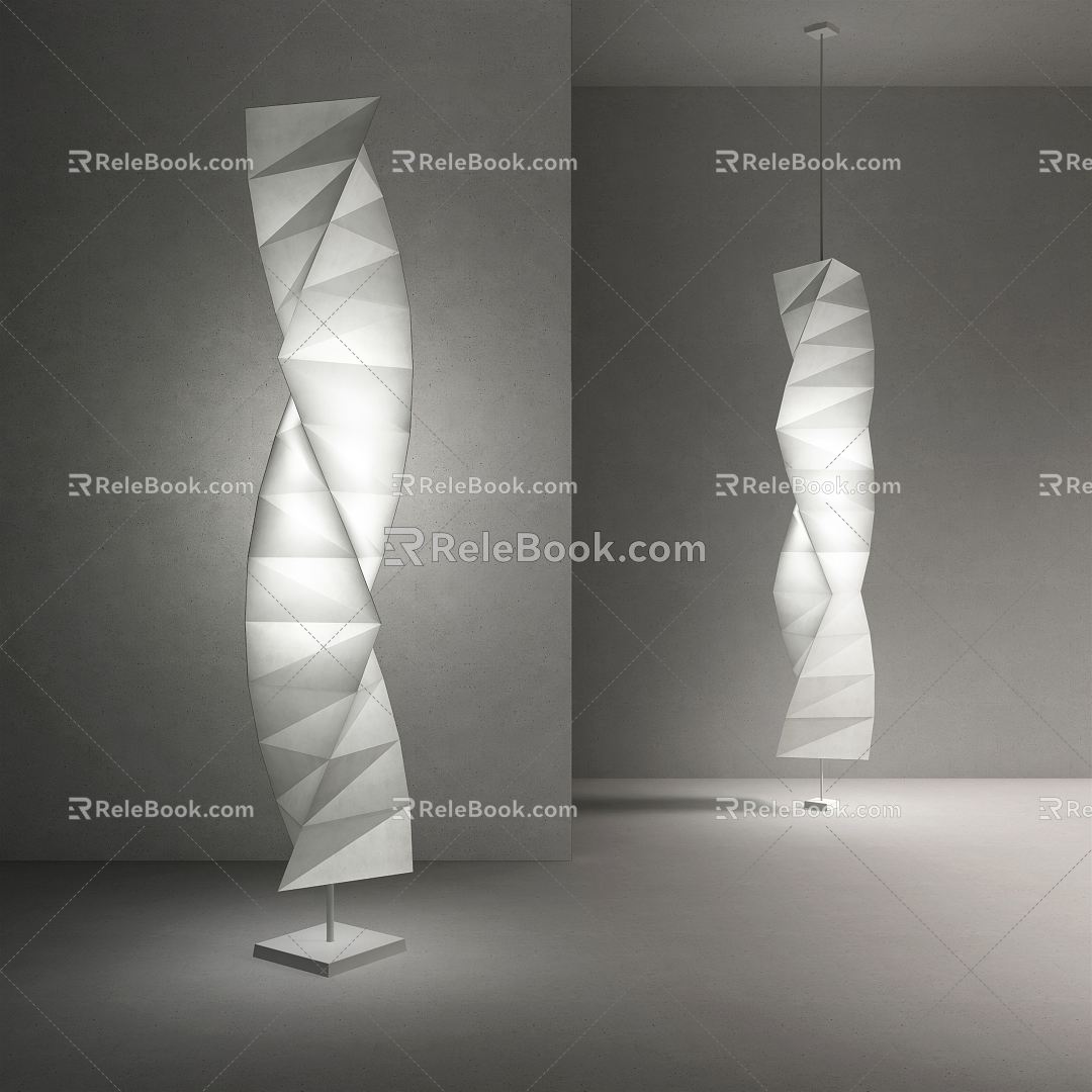 Modern floor lamp 3d model