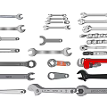 modern tool wrench vice 3d model