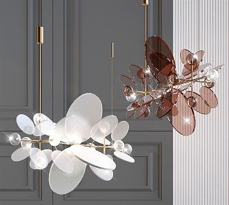 Light Luxury Chandelier 3d model