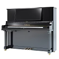 Premium Musical Instruments and Art Supplies Featuring Black Upright Piano and Painting Tools
