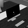 Modern computer mouse keyboard 3d model