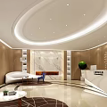 Elegant Modern Beauty Hair Salon Interior With Waiting Area Sofas Chairs Tables And Bright Lighting