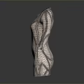 Modern Fitted Long Sleeve Dress With Textured Pattern And Slim Design