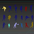 Modern Multiplayer Beach Man 3d model