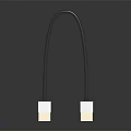 High Speed HDMI Cable With Black Cord And White Connectors For Electronic Devices