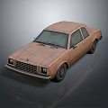Rusty Vintage Car With Weathered Exterior Classic Design And Shiny Windows