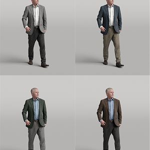 modern man male figure 3d model