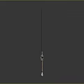 Medieval Sword Weapon with Metal Blade Crossguard and Wooden Hilt on Reflective Surface