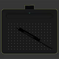 Modern Digital Drawing Tablet With Stylus Pen And Dotted Surface Design