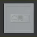 Heavy Duty Secure Metal Safe With Textured Surface And Digital Keypad Lock
