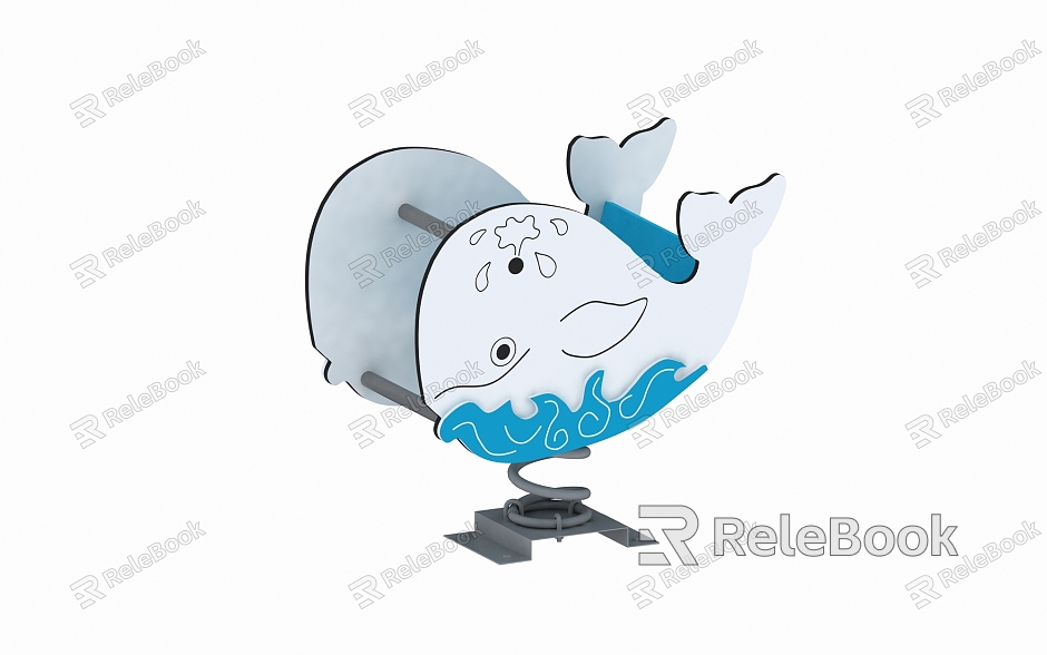 Modern Rocking Horse Whale Rocking model