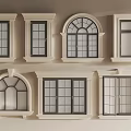 Casement Windows Various Design Styles for Home Interior and Architecture 3d model