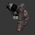 Modern game character robot warrior mechanic combat police mechanic armor 3d model