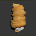 Delicious Cream Filled Pastry Roll With Golden Crispy Crust And Fluffy White Cream