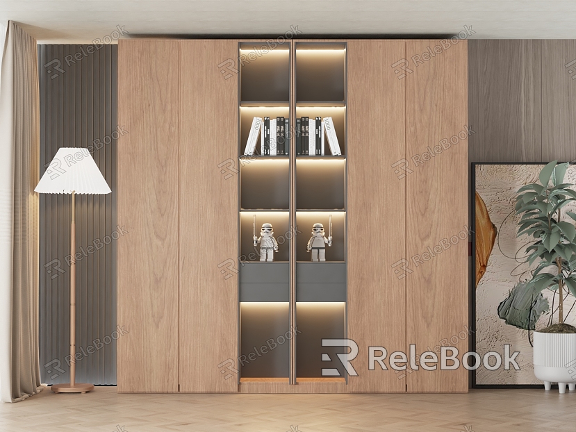 Modern Bookcase Locker model